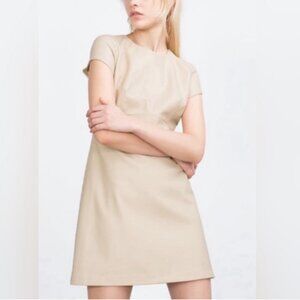 Zara Faux Leather Mini Dress